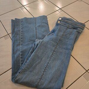 Veronica Beard Ember High Rise Flared Jeans Powdered Ocean 4/27